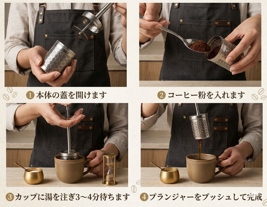 どこでもコーヒープレス