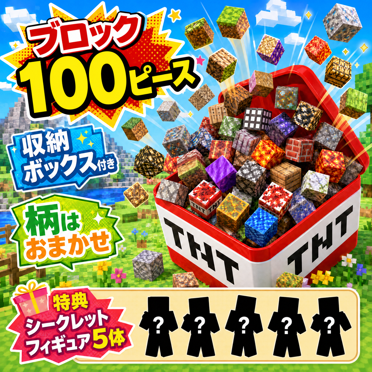 クラフトマグキューブ｜ワールドマップ風マグネットブロック