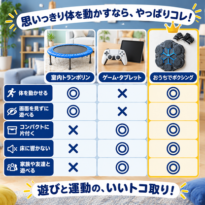 おうちでボクシング｜光る的を打ちぬく音楽パンチングマシン