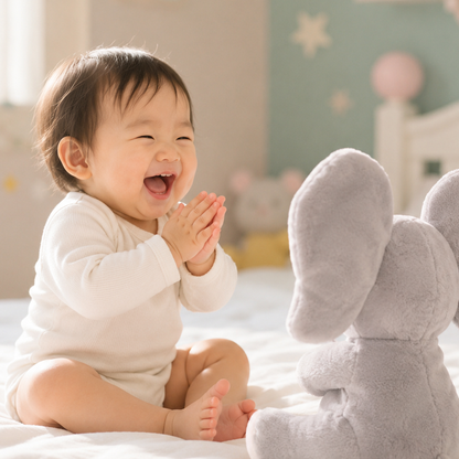 お耳パタパタいないいないばぁゾウさん｜歌うぬいぐるみ
